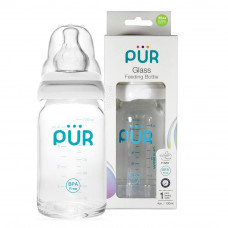 Pur Glass Feeding Bottle 130ml